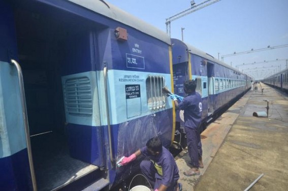 Railways prepares 5.8 lakh face masks, 41k litres of sanitiser